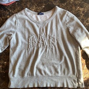 GAP- Gray crewneck- L but fits like a small